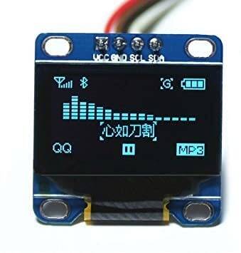 0.96'' I2C OLED Ekran 128x64 Mavi - 1
