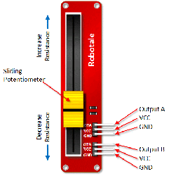 10kOhm Xətti Potensiometr - Linear Potentiometer - 2