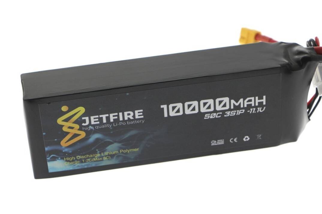 11.1V 10000mAh 50C Li-Po Batareya 3S JetFire Batareya - 1
