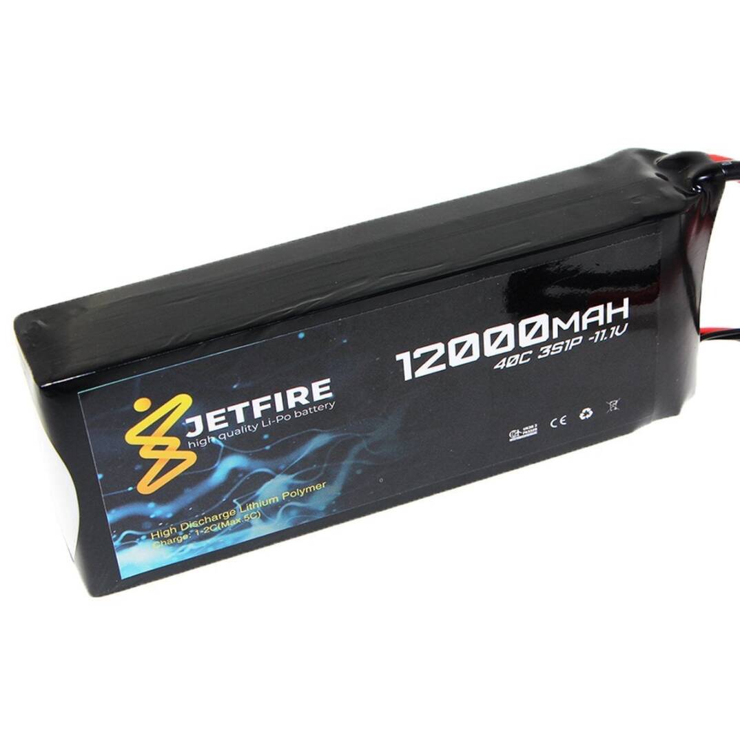 11.1V 12000mAh 40C Li-Po Batareya 3S JetFire Batareya - 1