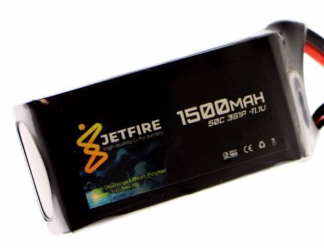 11.1V 1500mAh 50C Li-Po Batareya 3S JetFire Batareya - 1