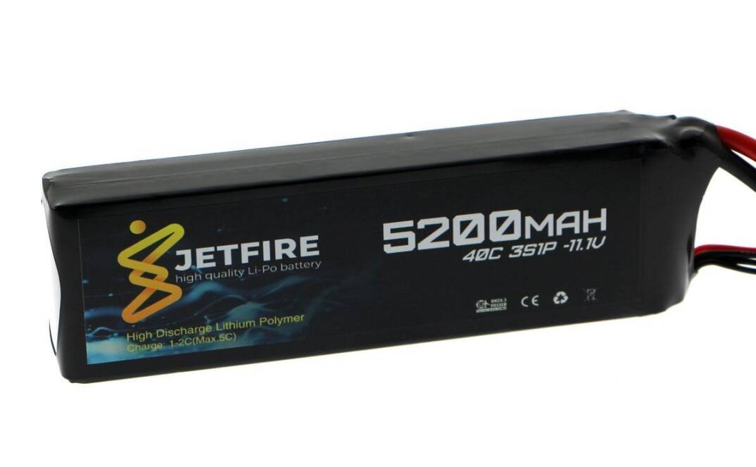 11.1V 5200mAh 40C Li-Po Batareya 3S Batareya - 1
