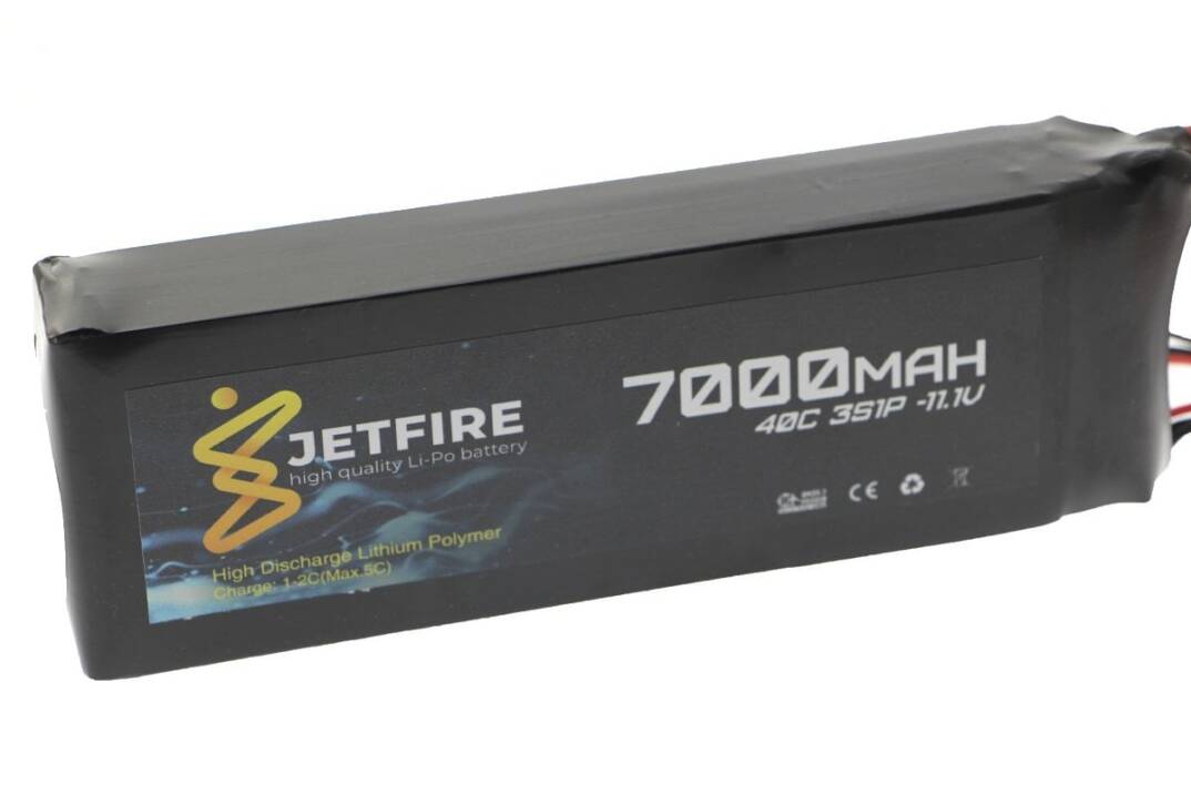 11.1V 7000mAh 40C Li-Po Batareya 3S JetFire Batareya - 1