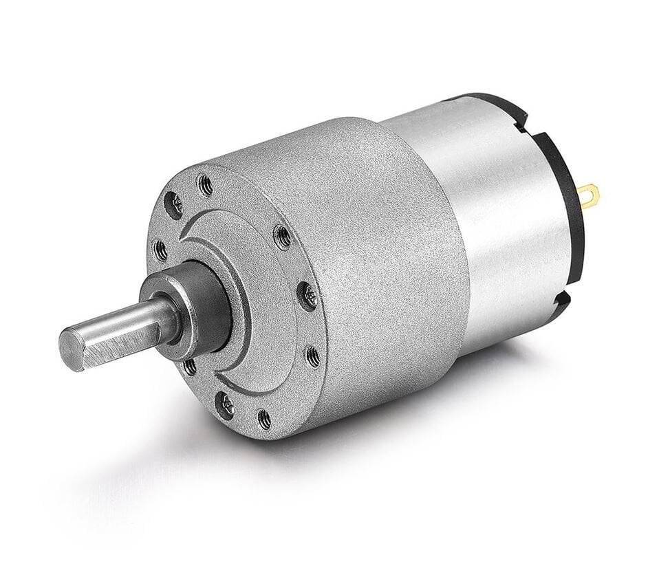 12V 120 RPM 37mm Reduktorlu DC Motor - 1