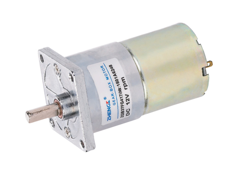 12V 200 RPM 42mm Reduktorlu Kvadrat Flanşlı Qısa DC Motor - 1