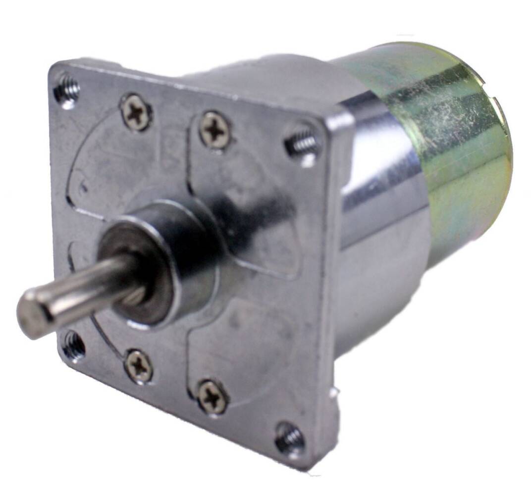 12V 200 RPM 42mm Reduktorlu Kvadrat Flanşlı Qısa DC Motor - 2