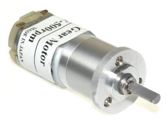 12V 500 RPM 25 mm Planet Reduktorlu DC Motor