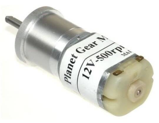 12V 500 RPM 25 mm Planet Reduktorlu DC Motor - 2