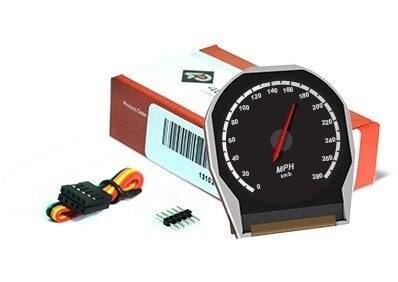 1.38 Dairə TFT LCD Ekran - uLCD-220RD - Round TFT LCD Display - 1