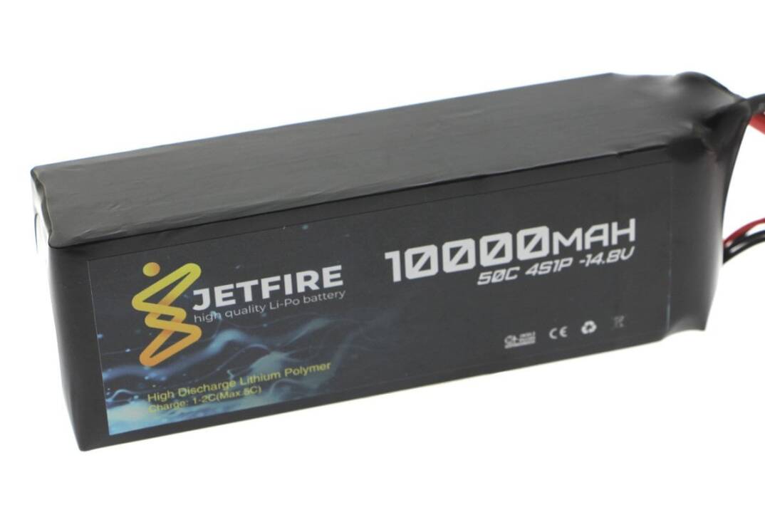 14.8V 10000mAh 50C Li-Po Batareya 4S JetFire Batareya - 1