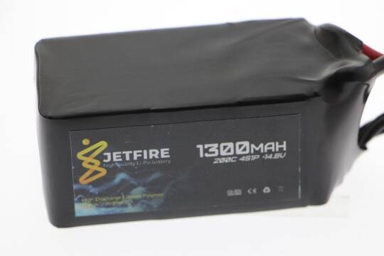 14.8V 1300mAh 200C Li-Po Batareya 4S JetFire Batareya