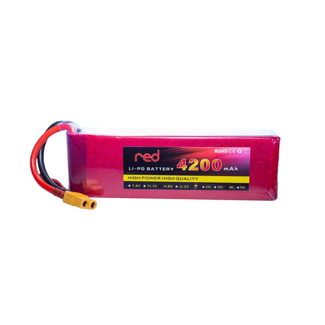 14.8V 4200mAh 40C Li-Po Batareya - 1