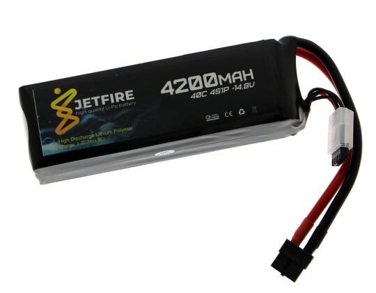 14.8V 4200mAh 40C Li-Po Batareya 4S JetFire Batareya - 2