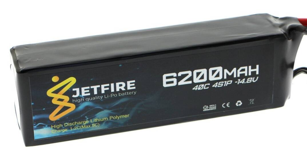 14.8V 6200mAh 40C Li-Po Batareya 4S Batareya - 1