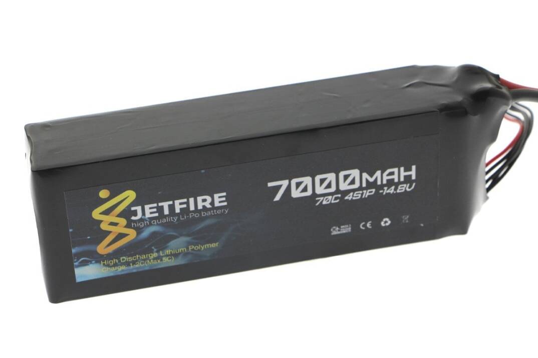 14.8V 7000mAh 70C Li-Po Batareya 4S JetFire Batareya - 1