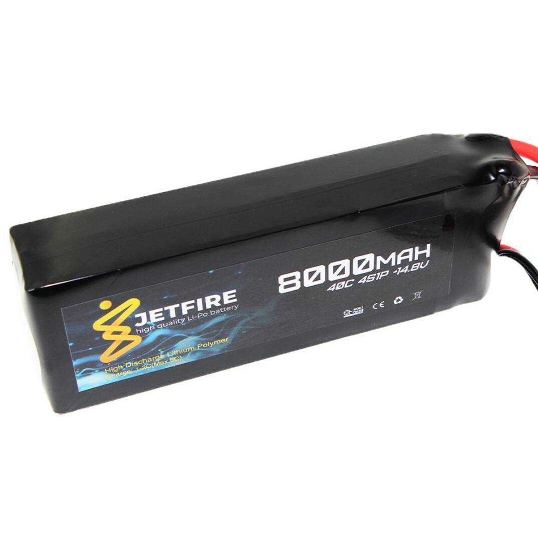 14.8V 8000mAh 40C Li-Po Batareya 4S JetFire Batareya - 1