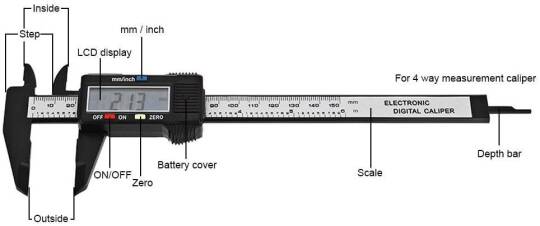 150mm Rəqəmsal Display Elektron Kaliper - Ştangenpərgar - 4