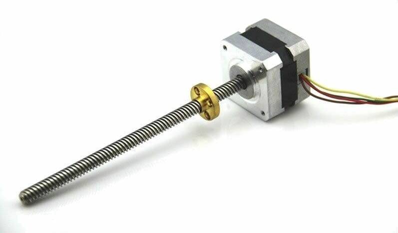 20 sm Vidalı Mil Step Motor Nema 17 - 1