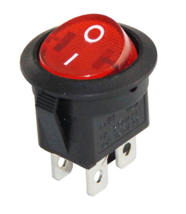 20mm İşıqlı ON-OFF Açar Switch - 1