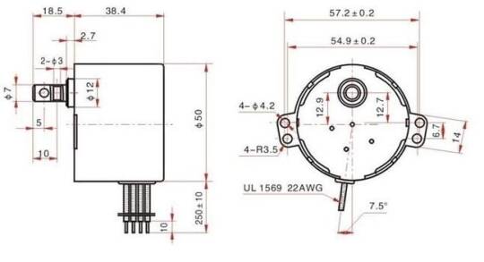 220 V 10 RPM 6 W AC Senkron Motor - 2