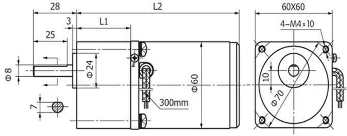 220V 7 RPM 60 mm Reduktorlu AC Motor - 3