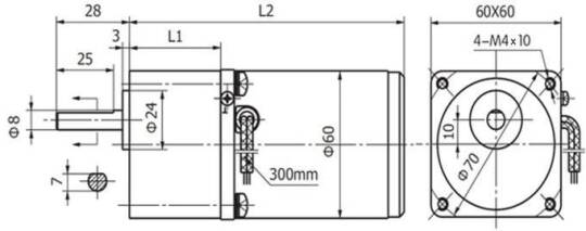 220V 85 RPM 60 mm Reduktorlu AC Motor - 3
