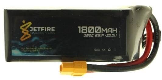 22.2V 1800mAh 200C Li-Po Batareya 6S JetFire Batareya