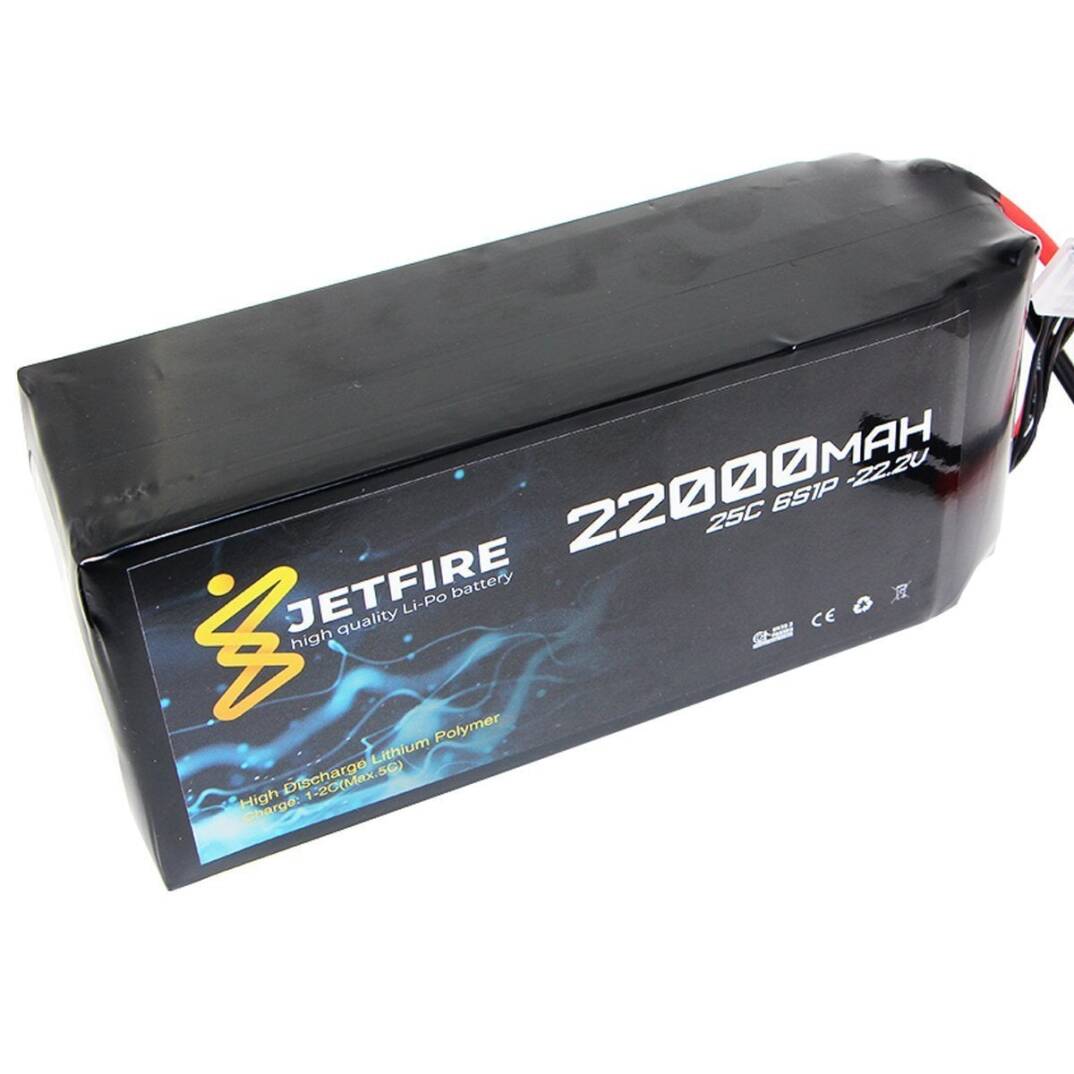 22.2V 22000mAh 25C Li-Po Batareya 6S JetFire Batareya - 1