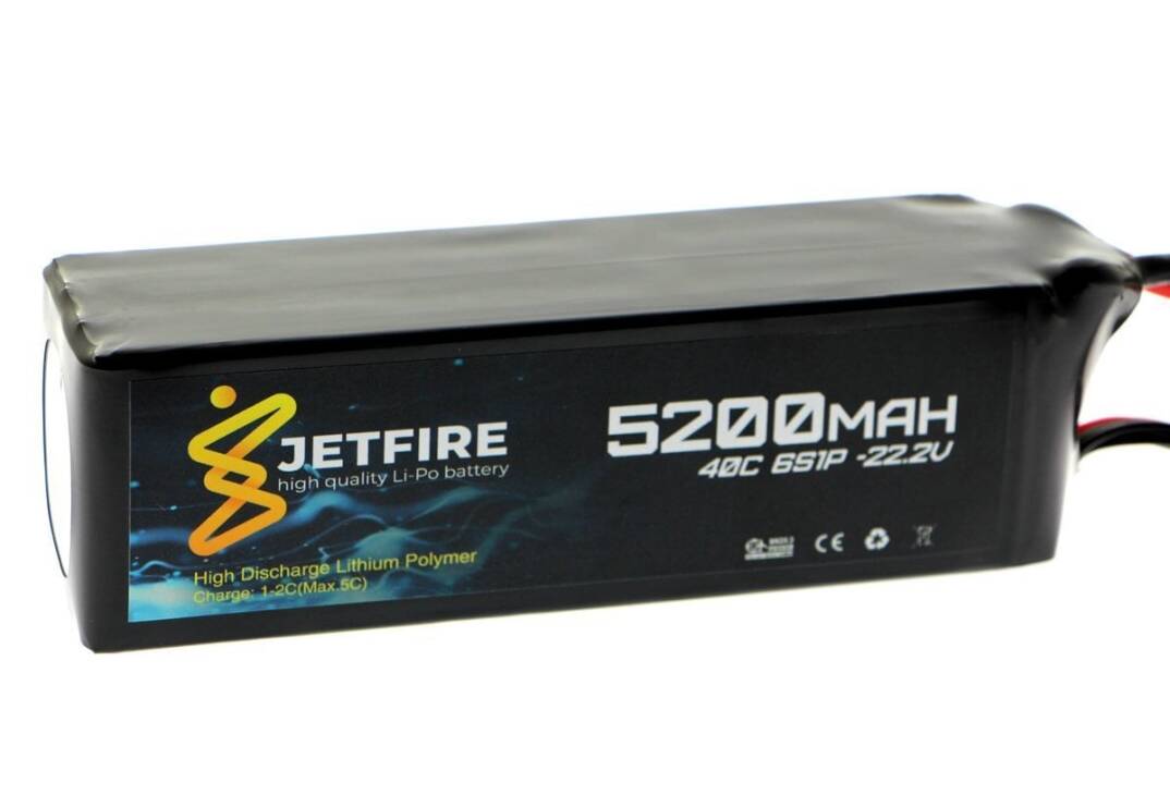 22.2V 5200mAh 40C Li-Po Batareya 6S Batareya - 1