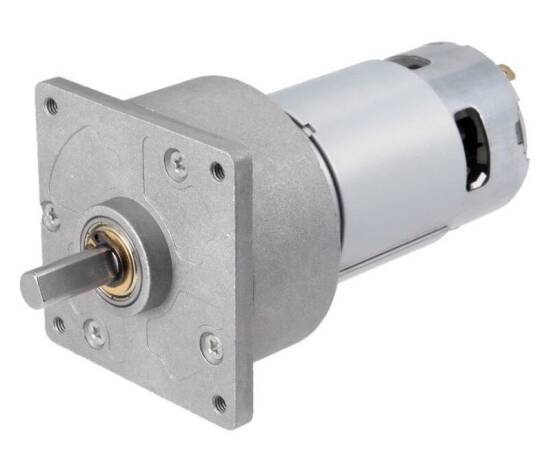 24V 20 RPM 60mm Reduktorlu Kvadrat Flanşlı DC Motor