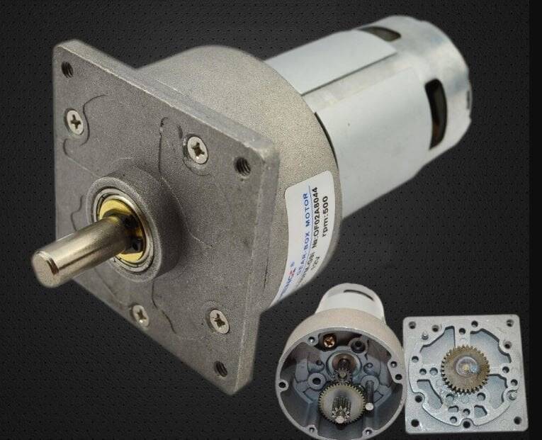 24V 20 RPM 60mm Reduktorlu Kvadrat Flanşlı DC Motor - 3