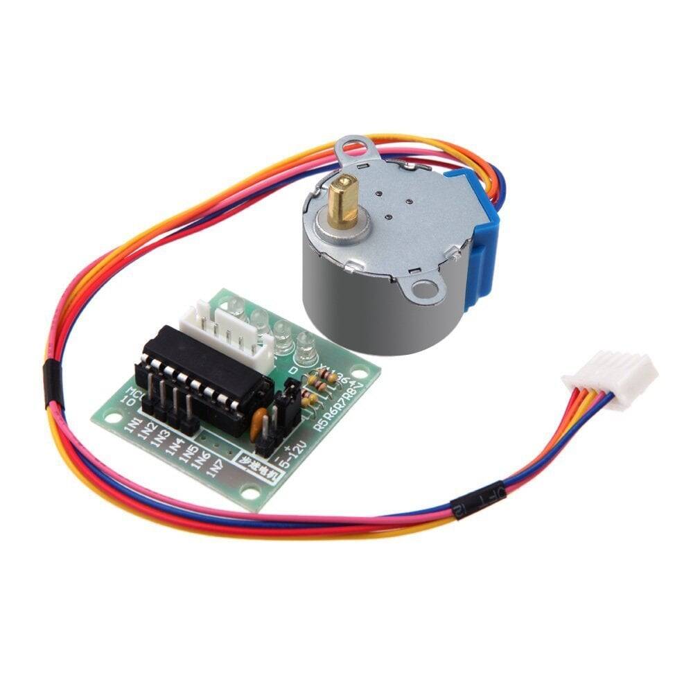 28 BYJ-48 Reduktorlu Step Motor və ULN2003A Step Motor Sürücü Kartı - 1