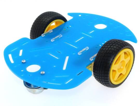 2WD Mobil Robot Platforması - Mavi - 2