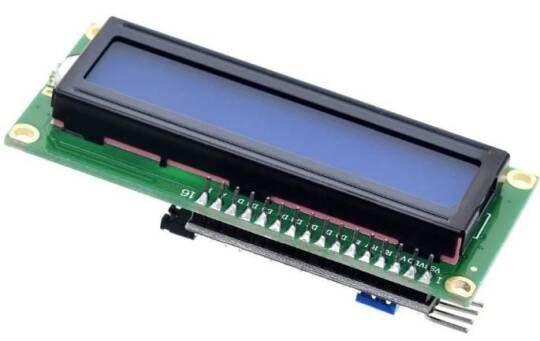 2x16 LCD Ekran - I2C Lehimli Mavi Display