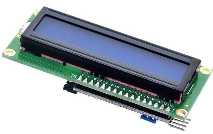 2x16 LCD Ekran - I2C Lehimli Mavi Display - 1