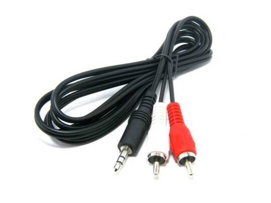 3.5mm Stereo ErkekRCA Erkək Səs Kabeli (1.5m)