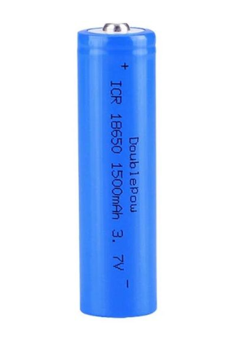 3.7V 1500mAh 18650 Li-ion Şarjlı Batareya - Başlı - 1
