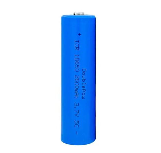3.7V 2600mAh 18650 Li-ion Şarjlı Batareya - Başlı - 1