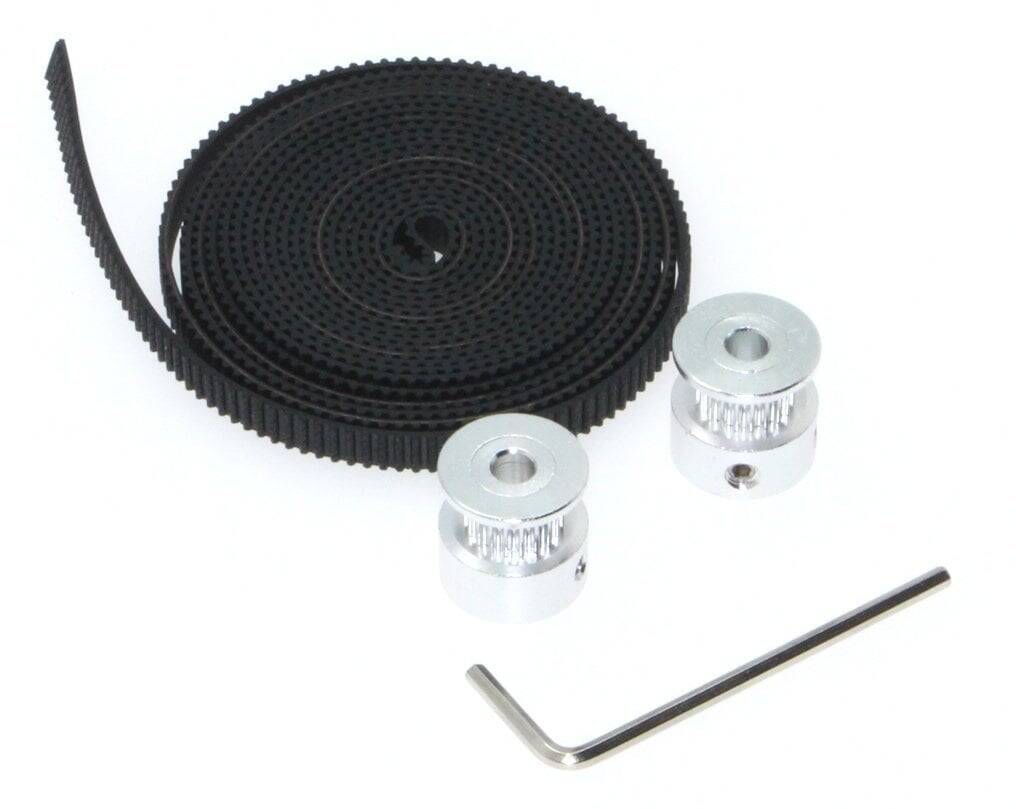 3D Printer Qayış Kasnak Dəsti - 1 metr Gt2 6 mm - 1