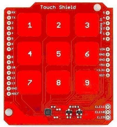 3x3 Kapasitiv Touch Keypad Shield - 3