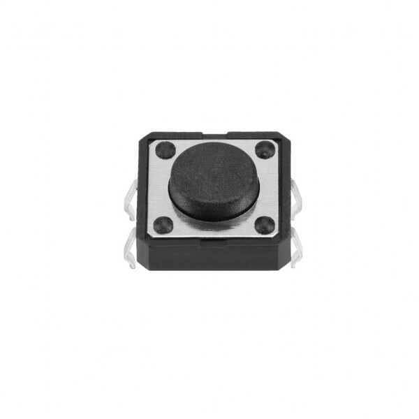 4 Pinli Push Buton - Qara (12x12x5 mm) - 1