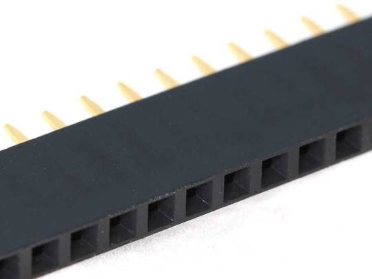 40 Pin Dişi Header 2.54mm Qara - 2