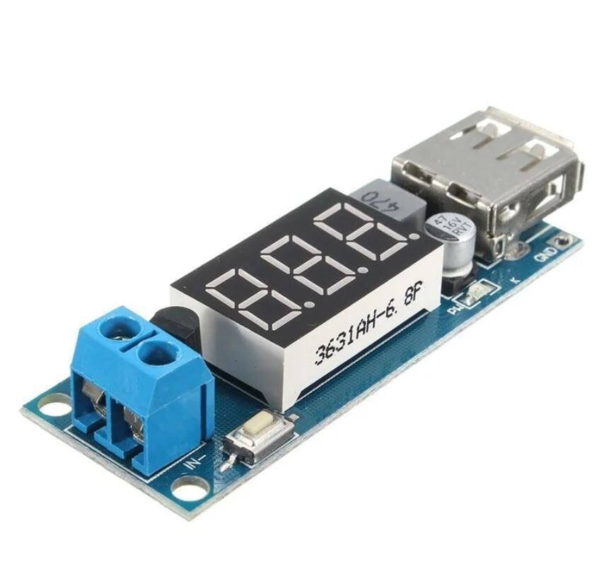 4.5V-40V Giriş - 5V Çıxış 2A DC DC Dönüşdürücü - USB Power Modul - 1