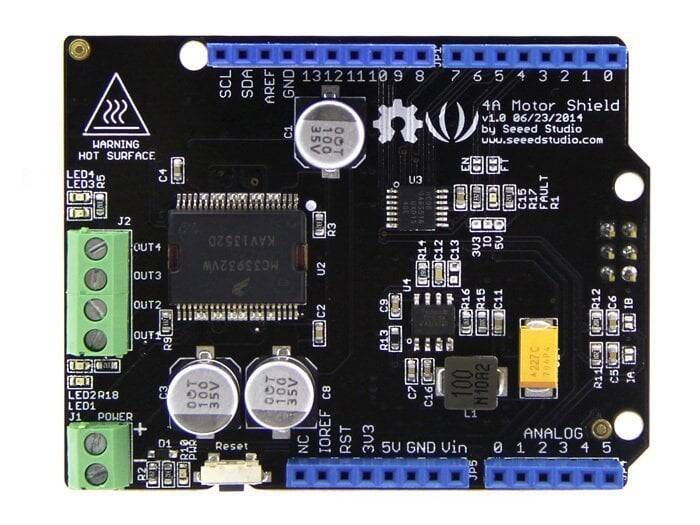 4A Motor Shield - MC33932 Arduino ilə Uyğun Cüt Motor Sürücü Kartı - 2