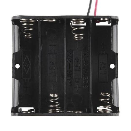 4'lü AA Batareya Yuvası - Arduino ilə Uyğun - 2