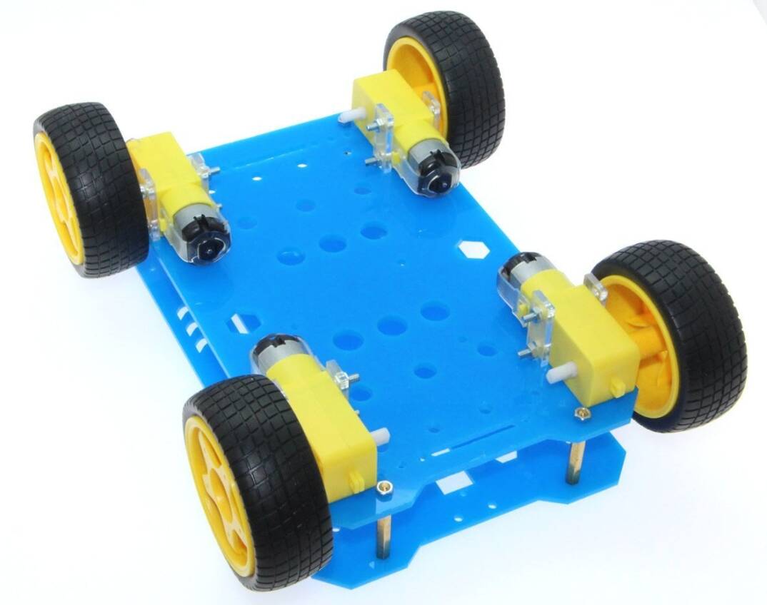 4WD Mobil Ərazi Robot Platforması - Mavi - 3