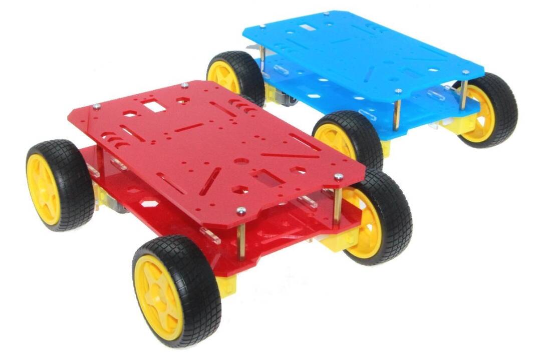 4WD Mobil Ərazi Robot Platforması - Mavi - 4