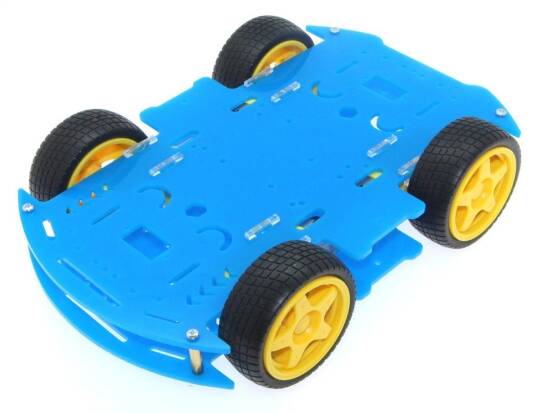 4WD Mobil Robot Platforması - Mavi