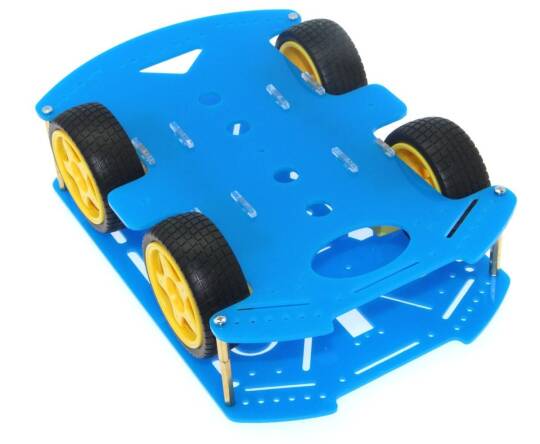 4WD Multi Robot Platforması - Mavi - 4