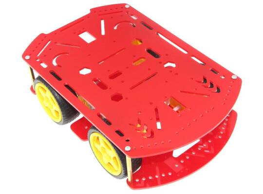 4WD Multi Robot Platforması - Qırmızı